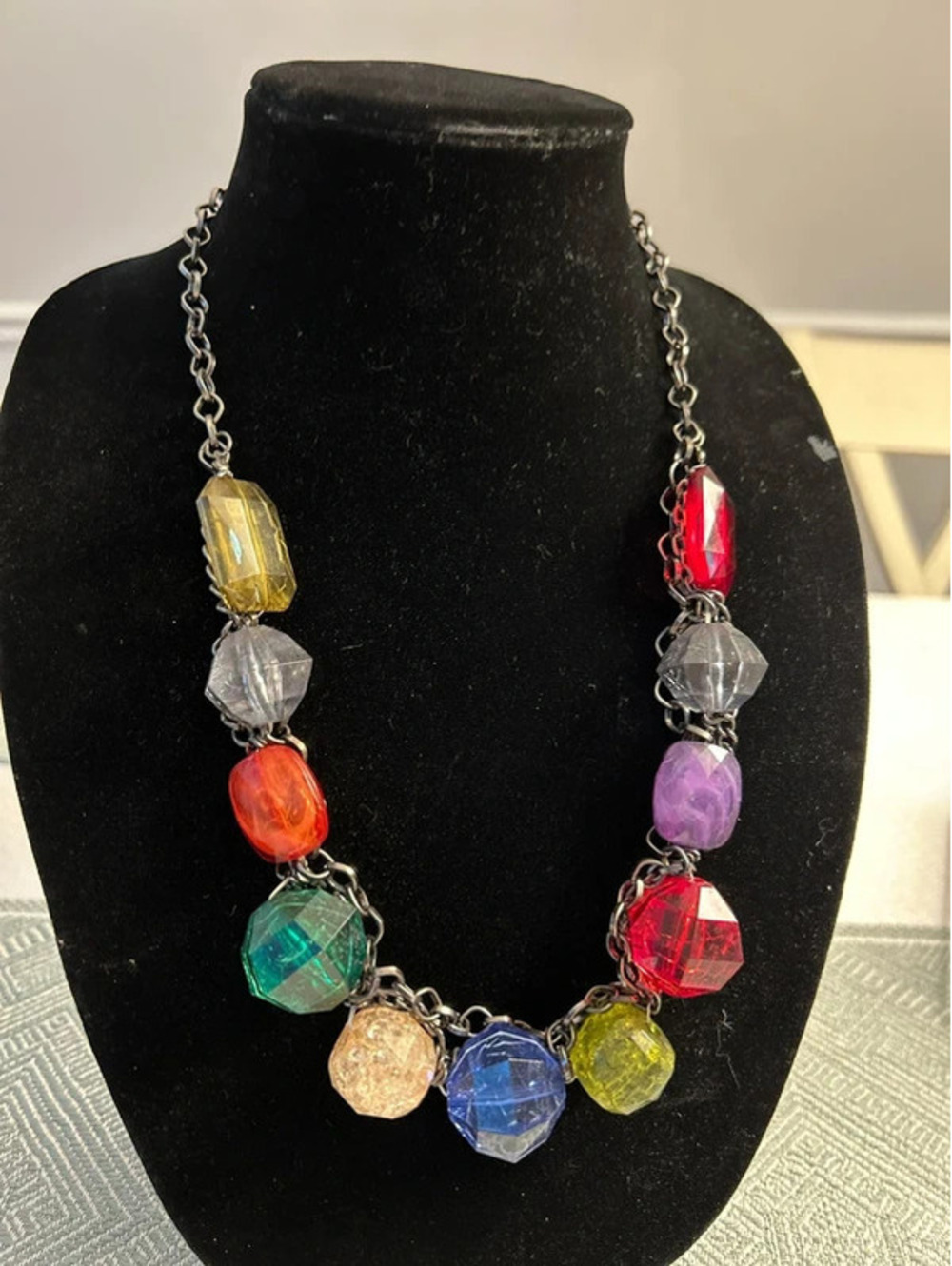 Large bauble chain necklace